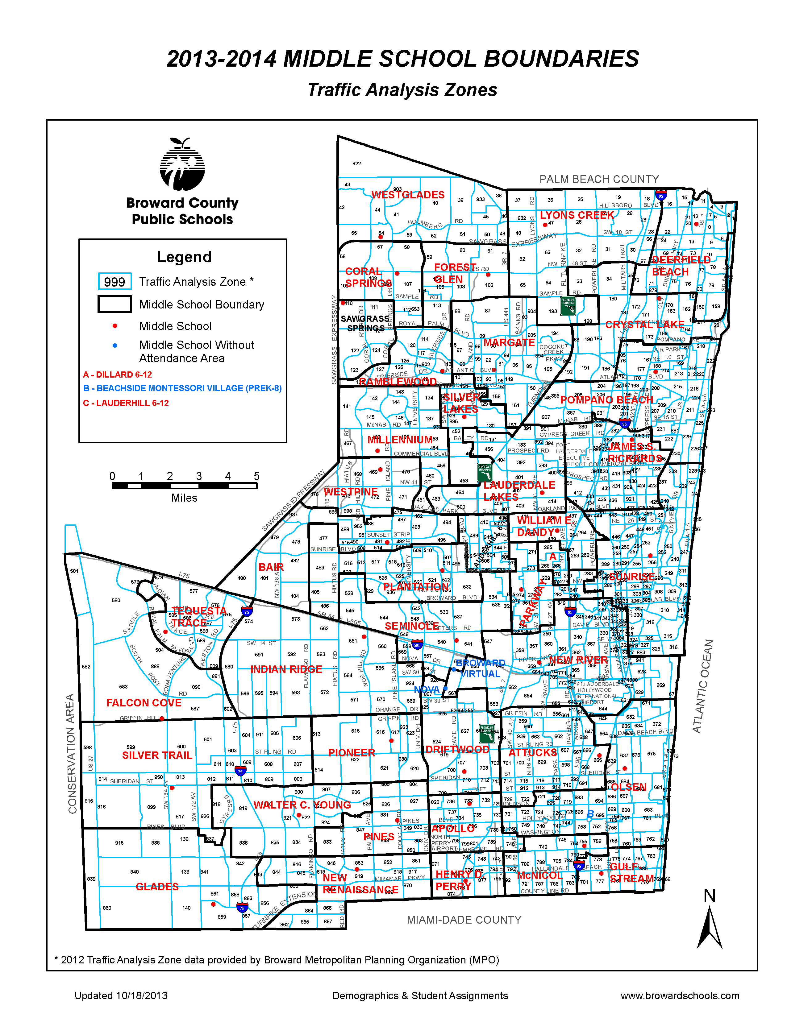 Middle School Boundaries  